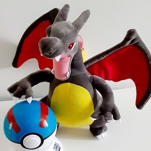 Charizard Pokemon Plush 9'" Plush Poke' Ball Not Included